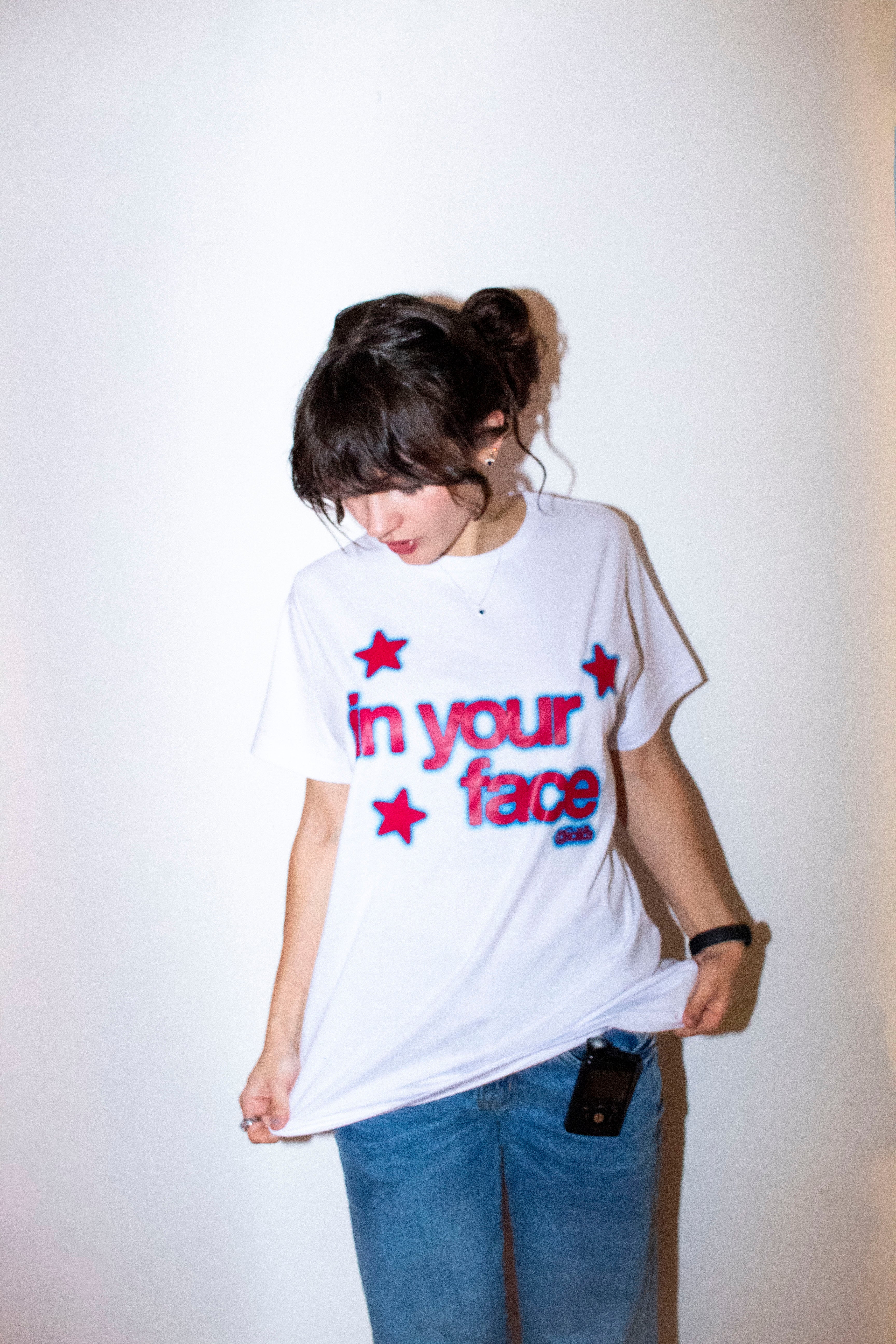 In Your Face Tee (white)