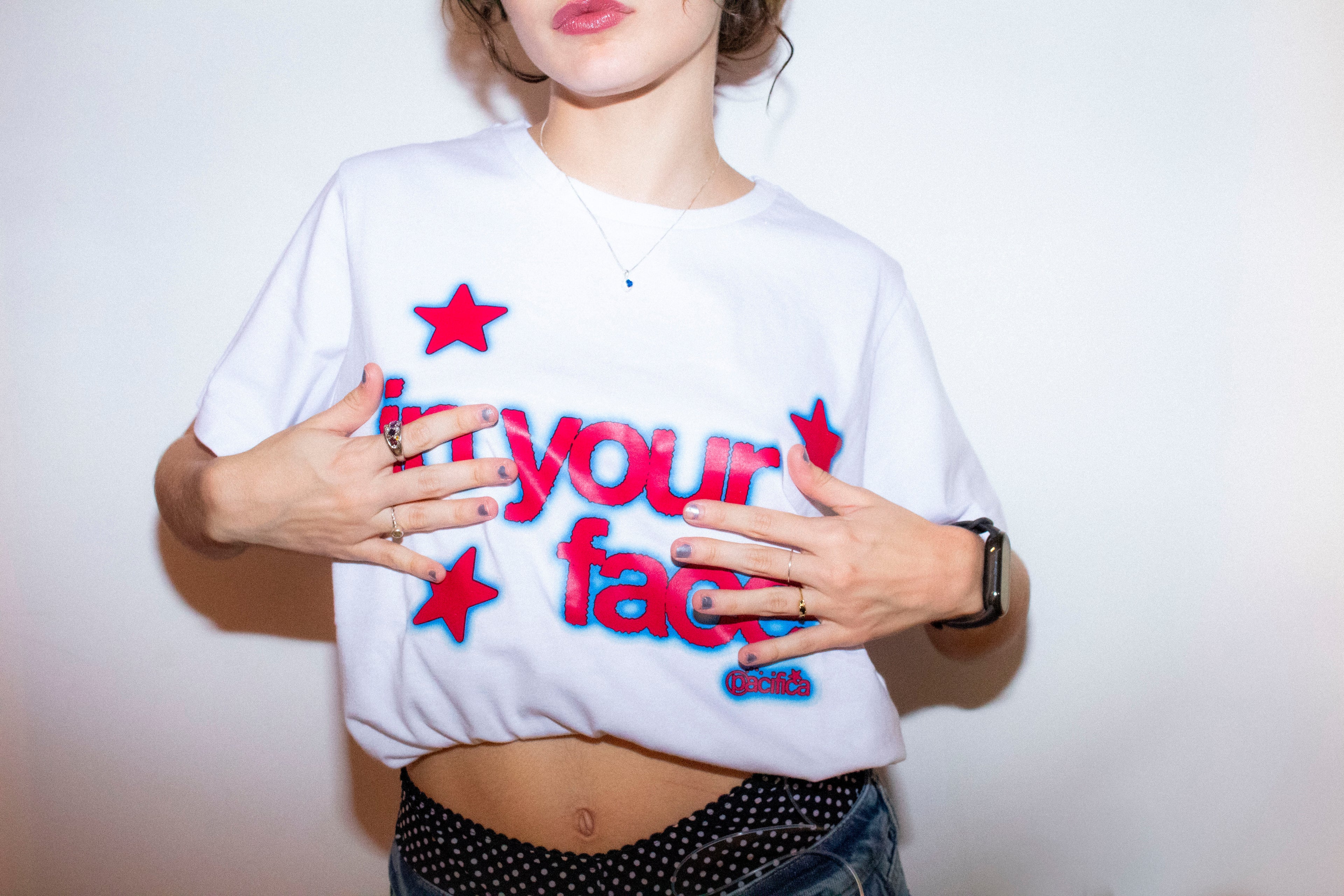 In Your Face Tee (white)