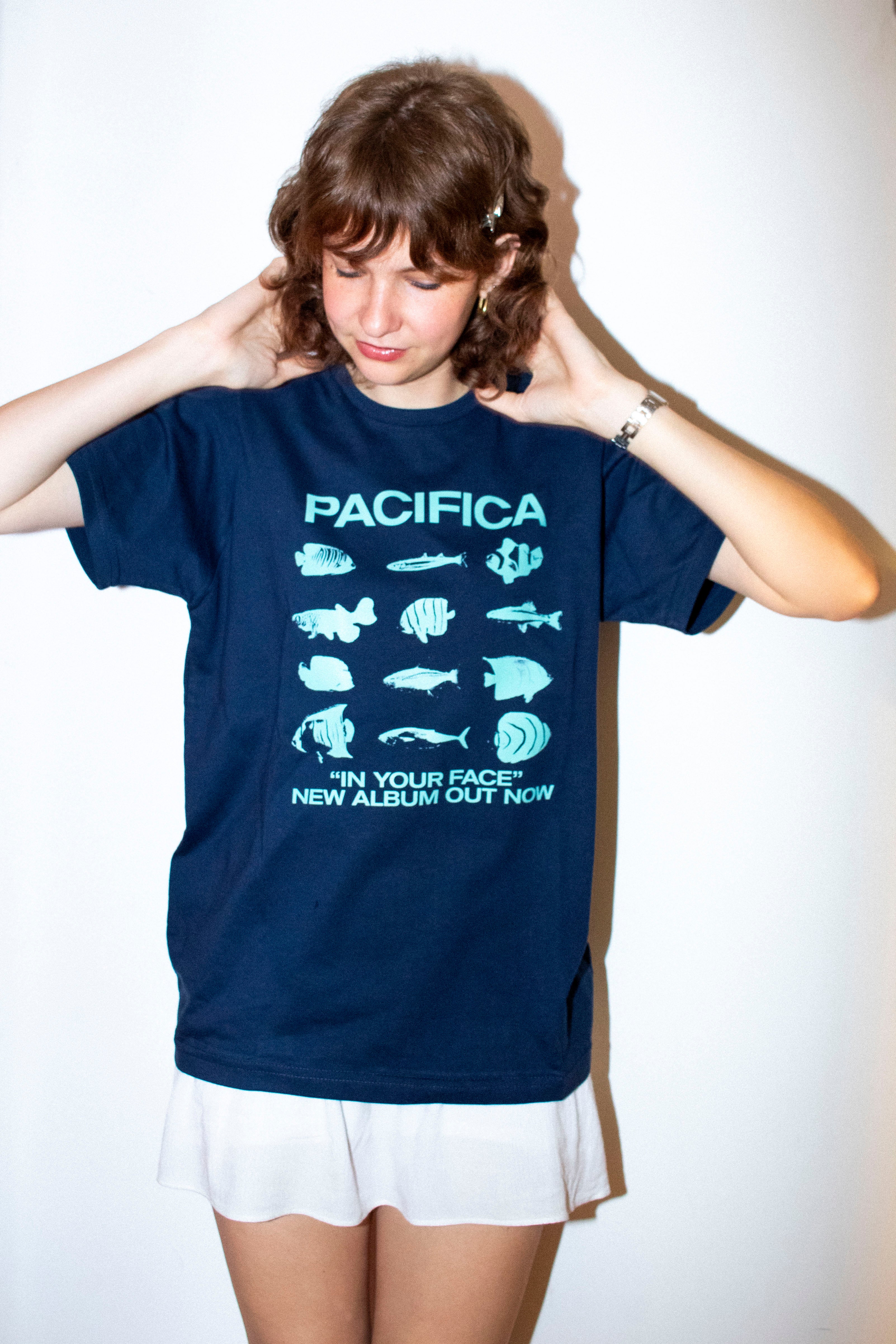 Fish Tee (blue + green)